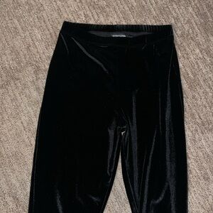 Black Velvet Leggings Size 4